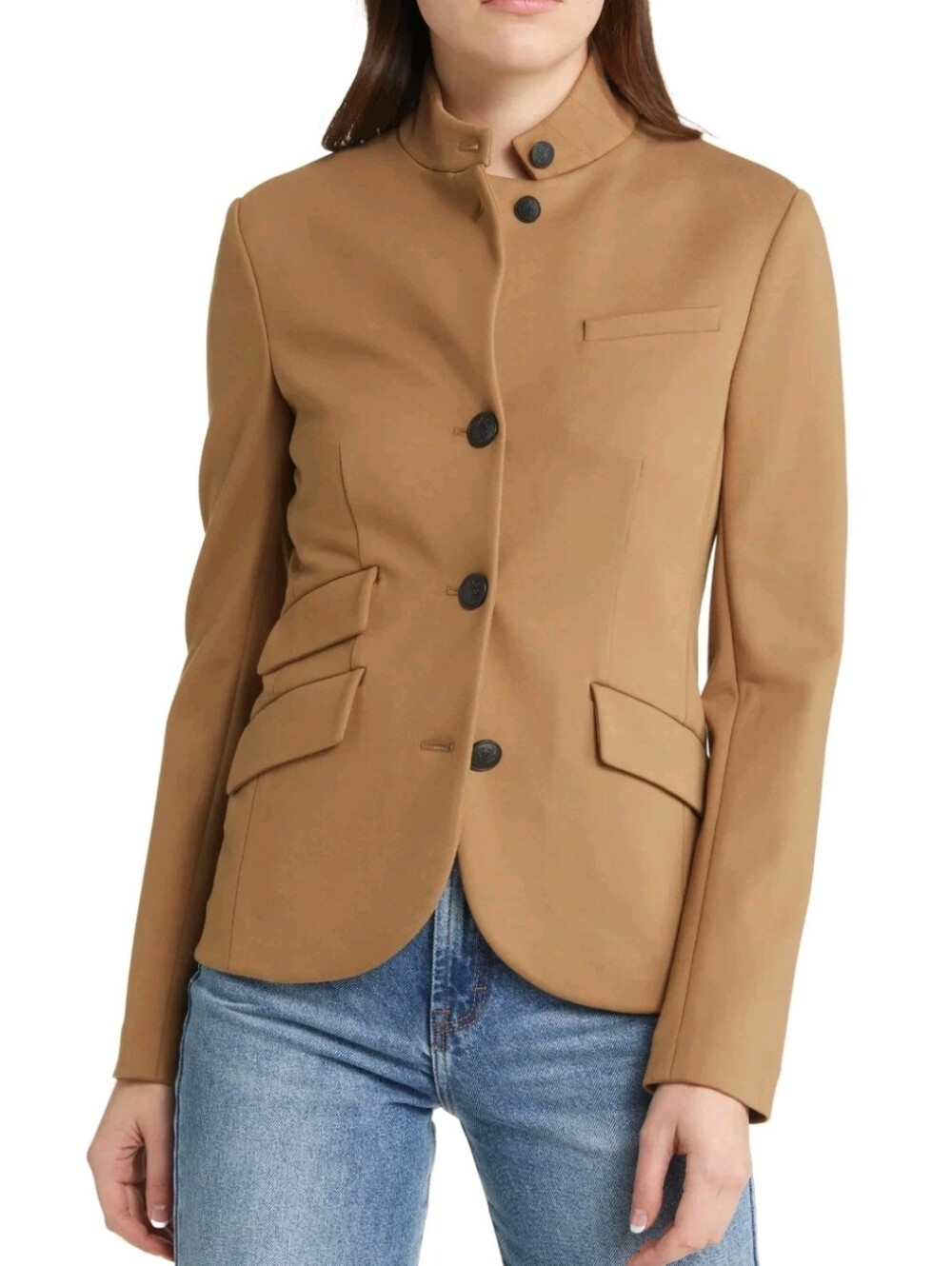 NWT 598.00 Tan Japenese WOOL RAG AND BONE SLADE BLAZER 8